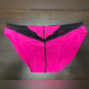 Mens size small swim briefs. Mens speedo. 2eros Pink and Black Bikini Bottom